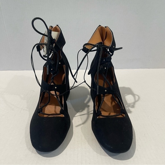 Women’s H&M Court Lace Faix Suede Wedge Sandals Size 7 US! - Picture 3 of 9